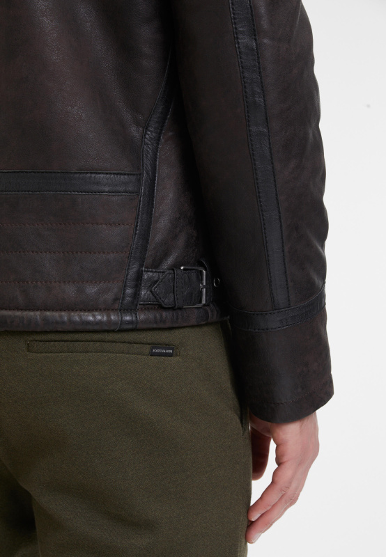 Куртка кожаная утеплённая мужская Gipsy GM Anchorage фото 7